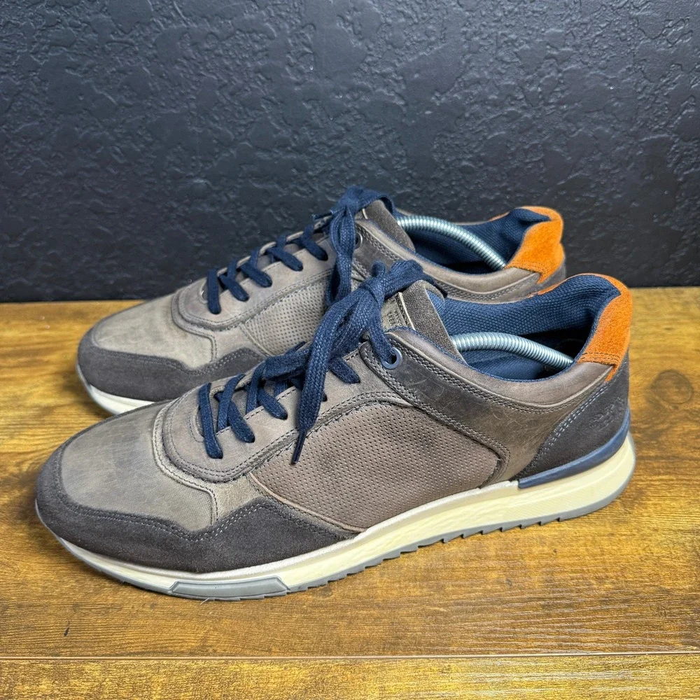 Bullboxer Persey Brown Leather Suede Fashion Sneakers Mens Size‎ 11 EUR 44